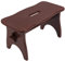 Creative Deco Braune Fußbank Holz Hocker | 38 x 19 x 21 cm | Tritthocker Blumenhocker Toilettenhocker Holzbank Schemel Kinderhocher Fußhocker | Braun Fußauflagen Stuhl Kiefernholz