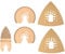 5 tlg Oszillierendes Zubehör Set Mix Multitool Sägeblätter Kit Multifunktionswerkzeug für Kunststoff/Holz/Soft Metal Cutting für Multimaster