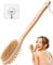 Yes Cart Holz Rückenbürste Mit Langem Stiel - 40cm Duschbürste Naturborsten l Badebürste Zum Entfernen Abgestorbener Haut, Cellulite, Verbessert Lymphfunktionen l Rückenbürste Dusche