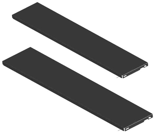 Element System 10700-00007 Stahlfachboden, Schwarzmatt, 800 x 200 mm