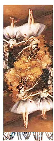 Toocool Unisex Schal Stola Klimt Van Gogh Kandinsky Monet Foulard Kunstgemälde 70x170cm Tuch Berühmte Meisterwerke Tragbare Kunst A001 [Eine Größe, Beige Ballerina]