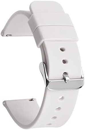 Gummi Schnellspanner Gürtel 12/14/16/18/20/22/22/24mm, Weiße, 16mm