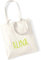 Jutebeutel bedruckt mit Name groß | Stofftasche Baumwolle inkl. Namensaufdruck für Jungen & Kinder | Personalisierter Kinderbeutel Tragetasche für Krippe, Kindergarten, Schule (natur)