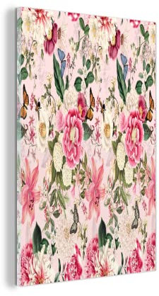 Glasbild Glasfoto Wandbild Bilder Deko 20x30 cm Blumen - Lilie - Insekten - Muster