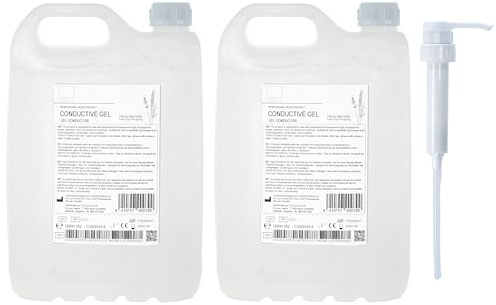 LA MISTT Gel Conducteur Ultrasons 10L + Pompe Doseuse | Gel pour Échographie, Radiofréquence, Cavitation, IPL et Laser | Haute Conductivité | Usage Professionnel