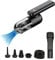 ciciglow Compressed Air Duster,Rechargeable Cordless Air Duster,Portable Handheld Cordless Car Hoover,Mini Keyboard Cleaner Kit,with 5 Nozzles for Laptop,Keyboard, Electronics,Home Cleaning