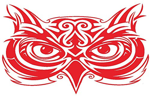 Herbests 3D Auto Aufkleber, Lustige Tier Eule 3D Wasserdicht Auto Aufkleber Auto Karosserie Dekor Selbstklebend Motorhaube Sticker Auto Styling Zubehör für Auto LKW Motorrad Kühlschrank Wandaufkleber