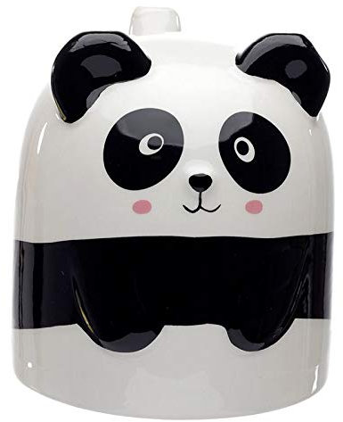 Caribou Living Upside Down Mug Panda Bear Ceramic Novelty Cup 500ml for Hot Drinks Tea Coffee Hot Chocolate