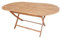 LOLAhome Mesa de jardín Resistente y Plegable Ovalada de 160x85x74 cm, para 4-6 Personas | De Madera natual sostenible de Acacia con FSC |para Exterior, jardín, terraza, balcón o Piscina | Kate