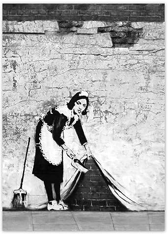 Wandtattoo, 40 x 50 cm, Banksy Maid Nr. H5014M_NS1Q