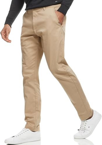Indicode Herren INKellen Chinohose Stretch-Stoffhose aus 98% Baumwolle
