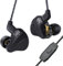 CCZ BC04 PRO In Ear Monitors, 10mm Dual Magnetic DD and 1 BA, 4 Cores 5N OFC In Ear Headphones Wireds with 3.5mm Plug, Excellent Bass Depth, Iems for Gaming (Black, With Mic)