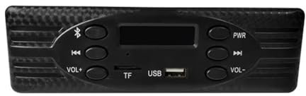 Sirxlevcy Radio FM de 1 DIN con Reproductor de MP3, USB, TF, Bluetooth, Estéreo para Automóvil, Audio Multimedia para Automóvil, Pantalla LED para Triciclo, Tractor y Camión