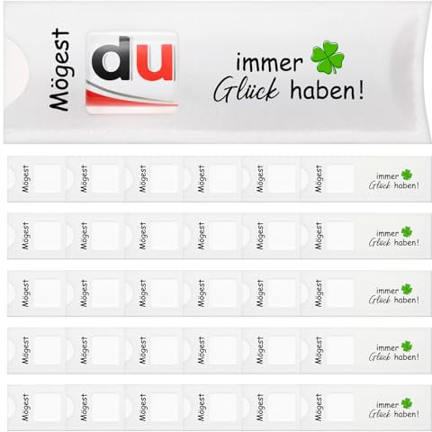 Namalu 15 Stück Glücksbringer Viel Glück Geschenke für Kollegen Kompatibel mit Duplo Schokolade Schultüte Inhalt Kleeblatt Filz Verpackung für Mitarbeiter Team Schulanfang Einschulung, ohne Schokolade