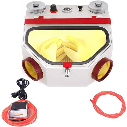 ZHJOPP Electric Sandblasting Machine, Sandblasting Equipment, Adjustable Spray Intensity, Uniform Sandblasting, Suitable for Material Surface Treatment, Polishing