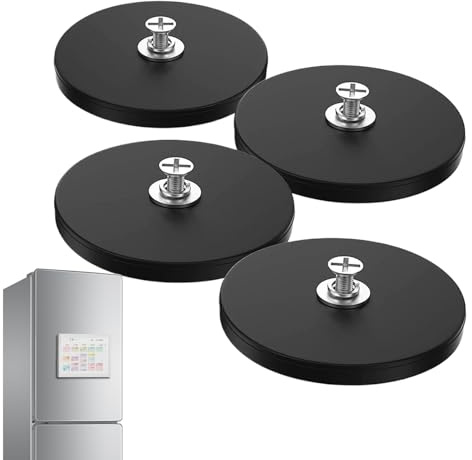 doyandader Porte-Calendrier Magnétique pour Frigo - 4 Pièces Support Magnétique Sans Percage Installation Facile,Porte Carte Métallique 38 Cm Pour Cuisine Salle De Jeu Hotel Organisation