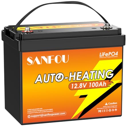 12V 100Ah Upgrade Lifepo4 Batterie:Caravan Versorgungsbatterie 12V 100Ah Autobatterie With 100 A Bms,Up To 15000 Deep Cycles Battery For Rv, Trolling Motor, Solar Home, Camping