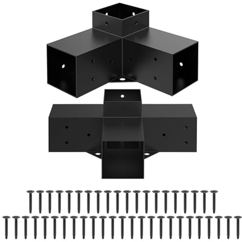 VRTYVEYBB Build Your Dream Pergola with Strong Alloy Steel Brackets Easy Assembly