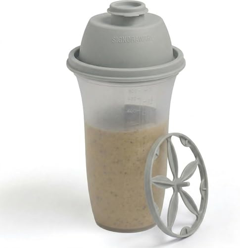 SIGNORA WARE Shaker-Flaschen aus Kunststoff, 500 ml, für Mahlzeiten, Shakes & Smoothies, Getränke, zum Mischen von Salat Dressing & Saucen, Margarita, mehr
