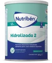 Nutribén Hidrolizada 2 - Leche en Polvo bebé Hidrolizada 2 para Intolerantes a la Lactosa o APLV a partir de los 6 Meses | sin Aceite de Palma | con Cacito Dosificador Incluido | 1 Bote de 400g