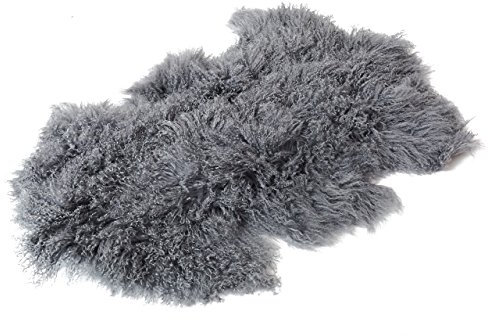 Reissner Lammfelle Naturform Tibetlammfell TP2 100x55cm Farbe dunkelgrau (Tops) JAY33