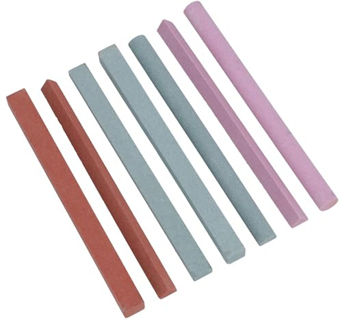 Assorted Sharpening Stone Set 180 & 240 Grit Various Shapes Slipstones TE267