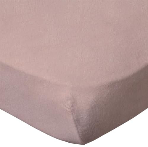 BabyCalin - Drap housse 60x120x15cm Rose certifié OEKO-TEX
