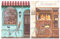 Cuadro de Madera Bicicleta Vintage. Placas de Madera Set de 2 Cuadros de 19 cm x 25 cm x 4 mm unid. Adhesivo FÁCIL COLGADO. Adorno Decorativo. Decoración Pared hogar