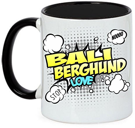 siviwonder Hund Tasse Comic - Bali BERGHUND Kintamani - Hunde Fun Kaffeebecher