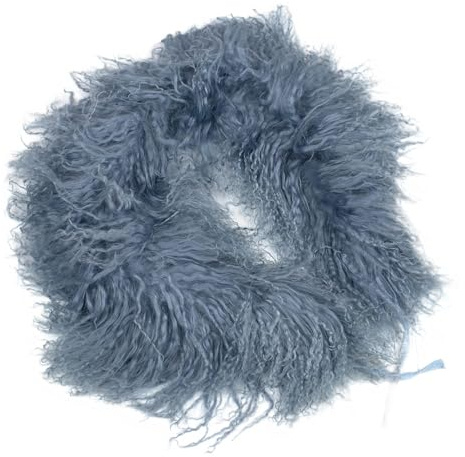Reissner Lammfelle langflorige Kurz Boa Stola aus 100% Tibet Lammfell Länge 75cm