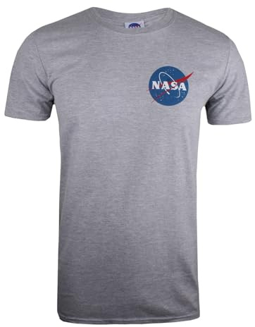 Nasa Herren Core Logo T-Shirt, Grau (Sports Grey SPO), Large