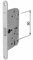 Serratura a mortasa MAGNETICA con chiave per porta interna - scrocco magnetico - placca CHROME con estremità arrotondate