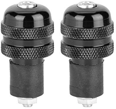 Impugnature per maniglie moto 22MM Accessorio per estremità manubrio moto(Nero)