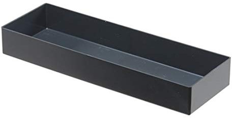 1a-TopStore 10 STK. Einsatzkästen Einsatzboxen Schubladen-Einsatzkasten Sortierboxen, 32 Größen, 5 Farben (schwarz, 324x108x45 mm)