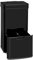 KLARSTEIN Touchless - Black Stainless Steel Rubbish Bin, Sensor Bin, 72-Litre Volume in 4 Containers: 43 & 2 x 12.5 Litres, Organic Waste Bucket with Lid: 4 Litres, Automatic Opening & Closing, Black