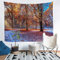 Tbrand Naturzweig Tapisserie Ahornwald Wandteppich 130x150cm für Kinder Jungen Mädchen Baummuster Gedruckt Wandbehang Herbst Wandtuch Dekor Dekorativ