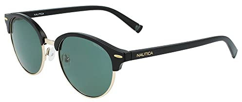 Nautica Herren N3657SP Sunglasses, Matte Black/Gold, Einheitsgröße