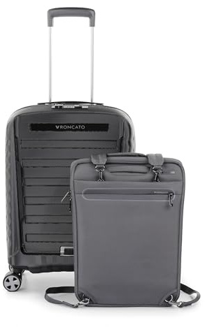 Roncato Double Premium Kabinen-Trolley 55x40x20/23 cm Erweiterbar - Anthrazit