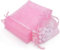BARATTI - 100pz Sacchetti in Organza velo 7x9cm, per Matrimonio, Festa, porta gioielli - (Rosa)