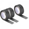 sourcing map Glitzertape Dekoband Bastelkleber Schwarz 1.5cmx5M für Geschenkboxen Paket von 3