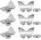Gloryit 6 Stück 56 g Tischdeckenbeschwerer mit Clips Schmetterling Tischdeckenbeschwerer mit Klammer Outdoor Tischdeckenhalter für Hochzeit Outdoor Garten Restaurant Deko