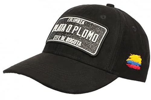 Plata o Plomo Baseballkappe Bogota schwarz und silberfarben, Wildledereffekt, Strass, Baseball – Unisex, Schwarz , One size