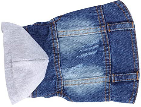 Partykleidung Für Hunde Mantel Für Kostüme Weste Liefert Jeans Herbst Katze Bekleidung Denim Gestrickte Partykleidung XXL Mit Welpengröße Sommerkleid Weißer Hut Prom Jeansjacke