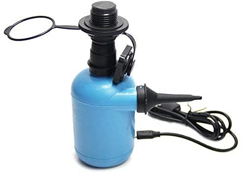 Electric Air Pump - Portable Electric Inflator/Deflator Pump with Nozzles - Lightweight and Mini USB Rechargeable Air Pump Accessory for Pool Floats Air Bed Swimming Vacuum Storage Bags Gusengo