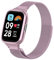 ZoRoll Bracelet Compatible avec Xiaomi Redmi Watch 3 Active, Inoxydable Metal Respirant Sangle de Remplacement magnétique Compatible avec Xiaomi Redmi Watch 3 Active - Rose