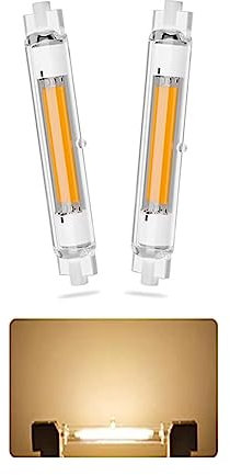 AEPOYU R7S LED 118mm 30w Dimmbar, R7S LED Glühbirne, 30W R7S LED Dimmbar Lampen Ersetzt 200W 300W Halogen Lampen, R7S LED Leuchtmittel, Warmweiß 3000K 3000LM, Kein Flackern, 2er Pack