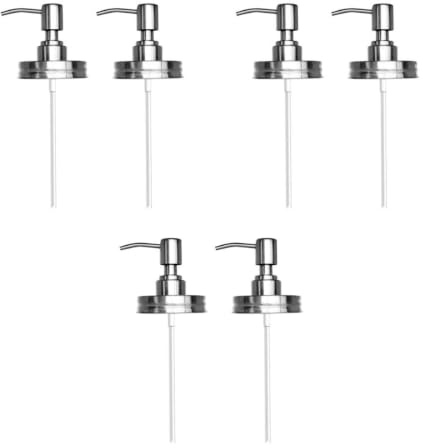 ABOOFAN 6stücke Seifenspender Pumpenköpfe Für Einmachgläser Nachfüllbare Lotion Und Seifenspender Für Badezimmer Standardgröße Elegant Und