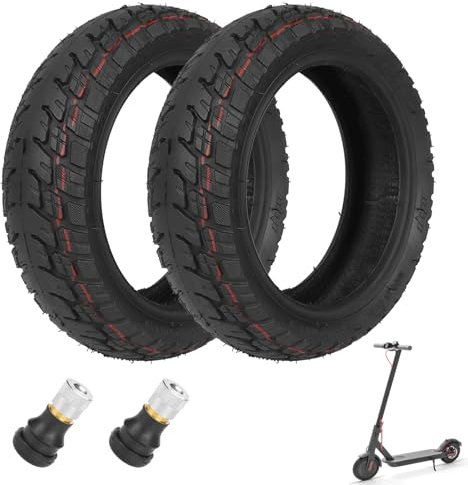 2 Stück Tubeless Reifen für NIU KQI3, 9,5 x 2,5 Offroad Reifen für NIU KQI3 Pro/Max 9,5 Zoll Elektroroller Ersatzreifen Verschleißfester Rutschfeste Elektroroller Zubehör