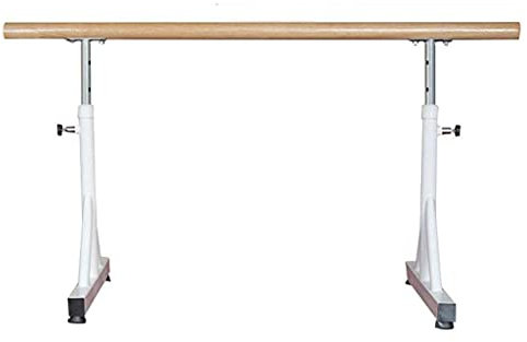 JOuaN Ballettstange, höhenverstellbare Einzelstange für den Innenbereich, Beinpresse aus massivem Holz, Tanzstudio-Landung, Feste Ballettstange (Farbe: Rosa, Größe: 1 m) (Rosa 1 m) (Holzfarbe 1 m)