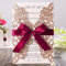Hosmsua 50x Roségold Glitzer Laserschnitt Spitze Flora Hochzeit Einladungskarten mit Schmetterling und Umschläge für Geburtstag Verlobung Geburtstag Hochzeitseinladungen, Personalisierter Druck